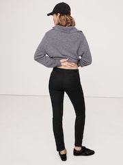 Banana Republic Black Skinny Sloan Trousers - Image 2 of 4