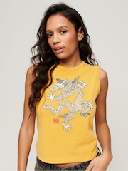 SUPERDRY Yellow x Komodo ETD Vest Top - Image 1 of 3