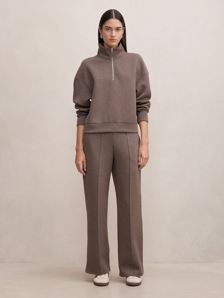Forever New Brown Hattie Zip Front Lounge Jumper - Image 5 of 5 Forever New Brown Hattie Zip Front Lounge Jumper - Image 5 of 5
