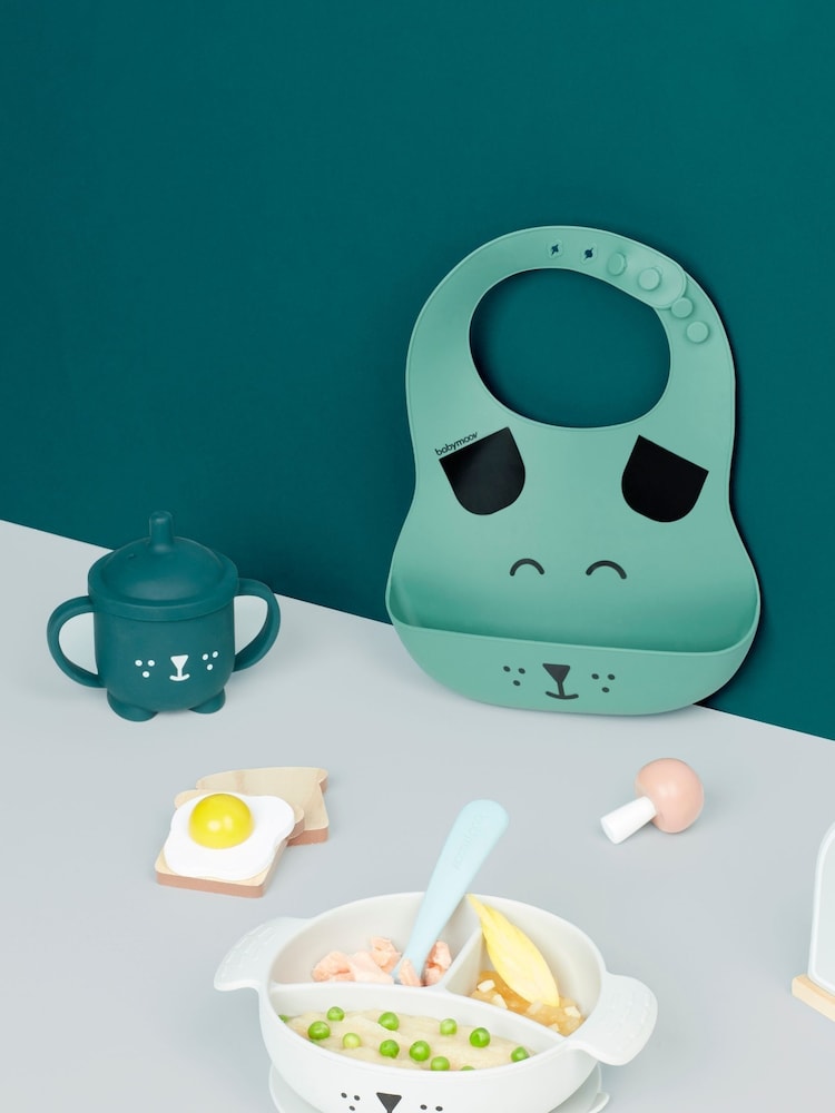 Babymoov Blue Learn'isy Silicone Fox Feeding Set - Image 1 of 4