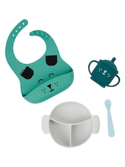 Babymoov Blue Learn'isy Silicone Fox Feeding Set - Image 2 of 4