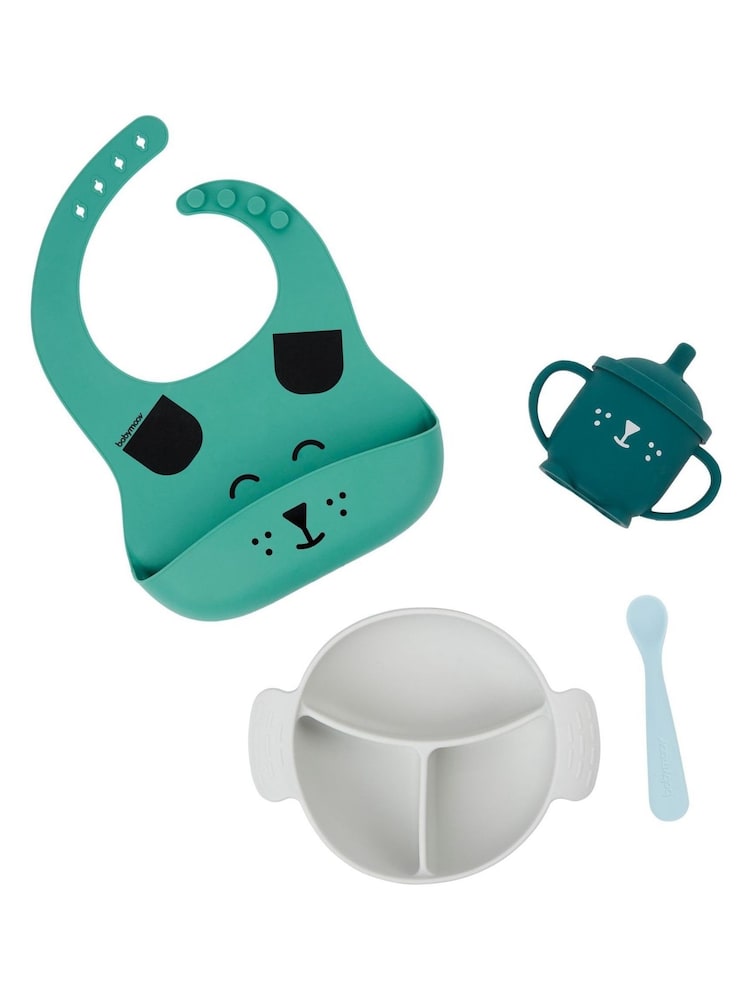 Babymoov Blue Learn'isy Silicone Fox Feeding Set - Image 2 of 4