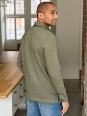 Cotton Traders Green Brushed Textured Top - Image 2 of 4