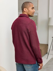 Cotton Traders Red Brushed Textured Top - Image 2 of 4