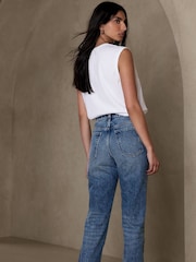 Banana Republic White SUPIMÂ® Tank Top - Image 2 of 4