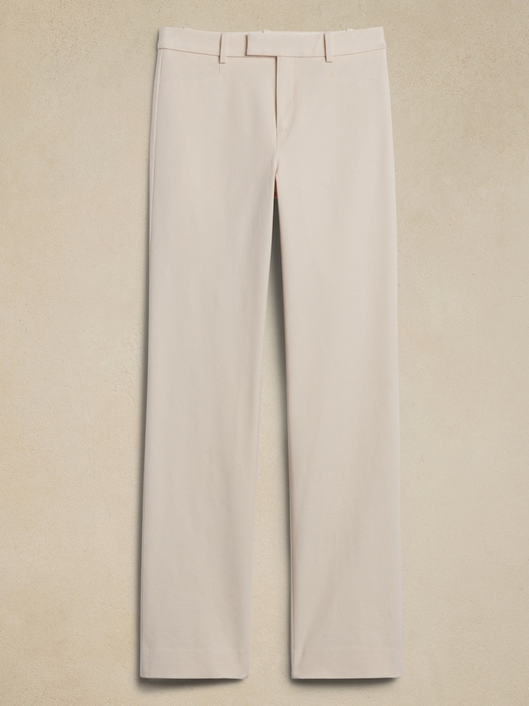 Banana Republic Cream Straight Sloan Trousers - Image 4 of 4