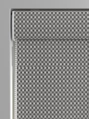 Grey Chenille Check Made To Measure Roman Blind - Image 3 of 6