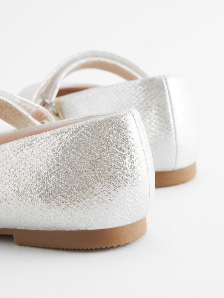 כסף - Mary Jane Touch Fastening Occasion Shoes - Image 3 of 7