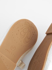 Silver Wide Fit (G) Mary Jane Touch Fastening Occasion Shoes - Image 4 of 7