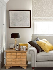 Laura Ashley Honey Gold Garrat 6 Drawer Side Table - Image 1 of 3