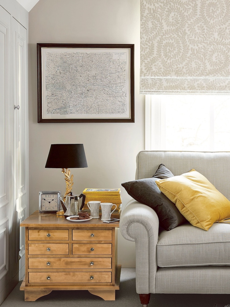 Laura Ashley Honey Gold Garrat 6 Drawer Side Table - Image 1 of 3