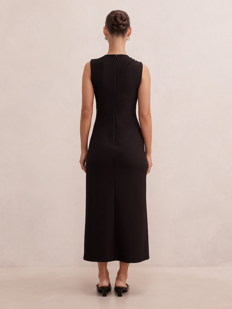 Forever New Black Rylie Petite Ruffle Maxi Dress - Image 2 of 4 Forever New Black Rylie Petite Ruffle Maxi Dress - Image 2 of 4