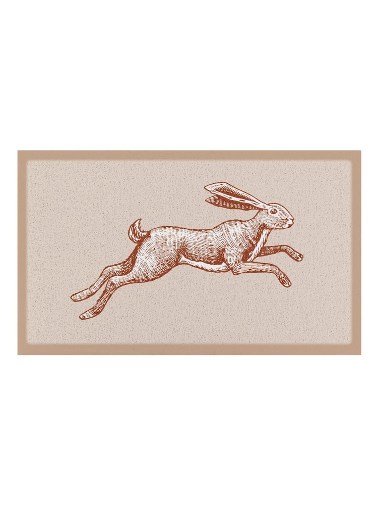 Artsy Mats Multi Jumping Hare Doormat - Image 2 of 2 Artsy Mats Multi Jumping Hare Doormat - Image 2 of 2