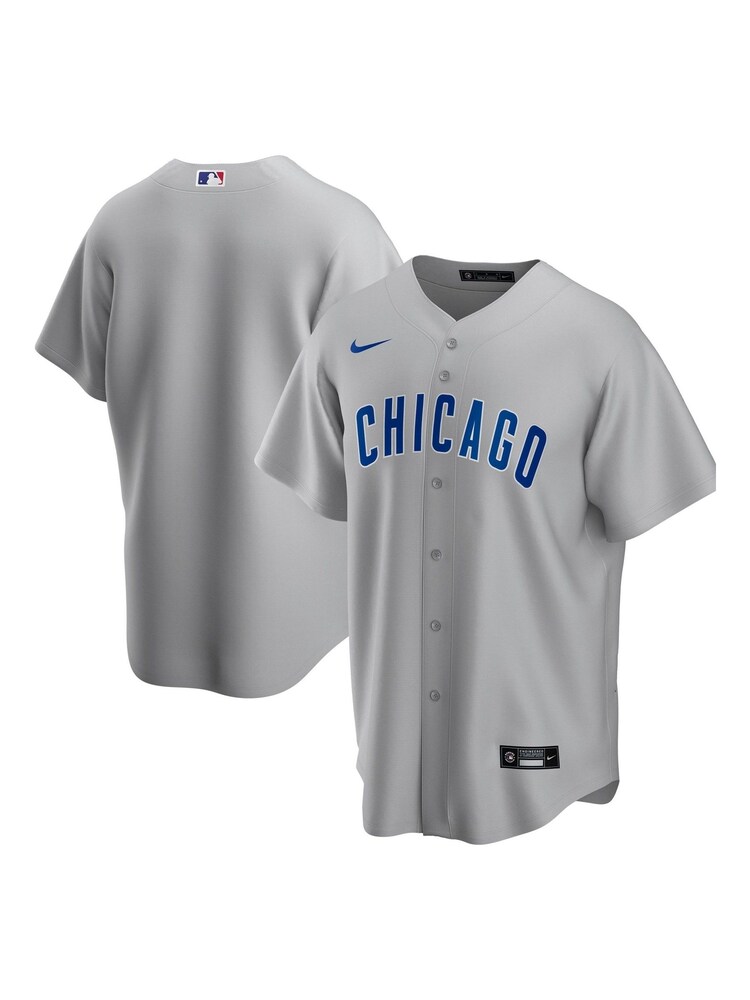 Nike Grey Chicago Cubs Official Replica Road Jersey - Image 1 of 3