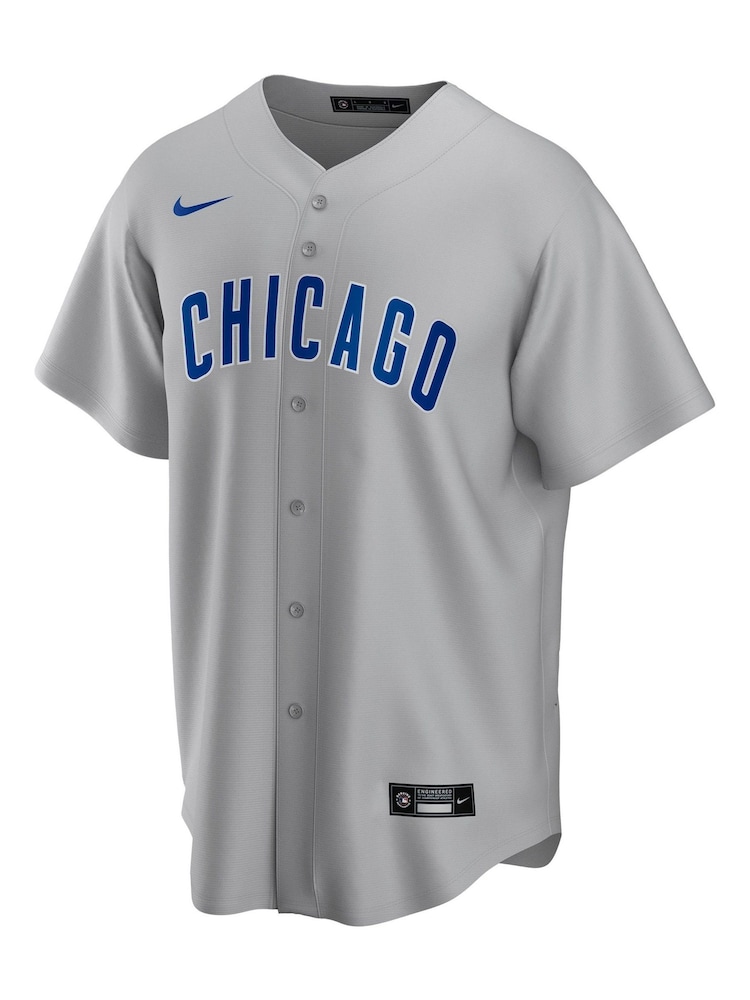 Nike Grey Chicago Cubs Official Replica Road Jersey - Image 2 of 3
