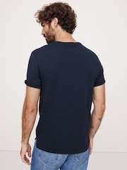 Banana Republic Blue Authentic SUPIMA Crew Neck T-Shirt - Image 5 of 7