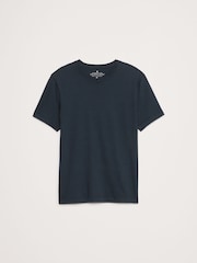 Banana Republic Blue Authentic SUPIMA Crew Neck T-Shirt - Image 7 of 7