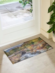 Artsy Mats Multi Autumn Nature Landscape Doormat - Image 2 of 3