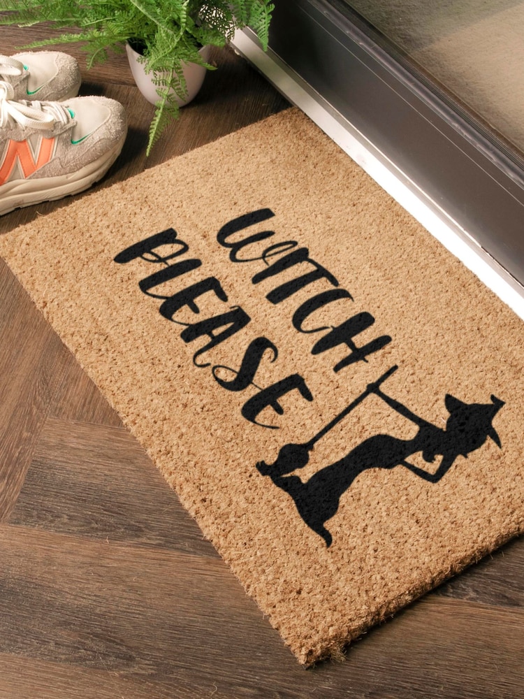 Artsy Mats שטיחון כניסה עם כיתוב Witch Please - תמונה 1 מתוך 12 Artsy Mats שטיחון כניסה עם כיתוב Witch Please - תמונה 1 מתוך 12