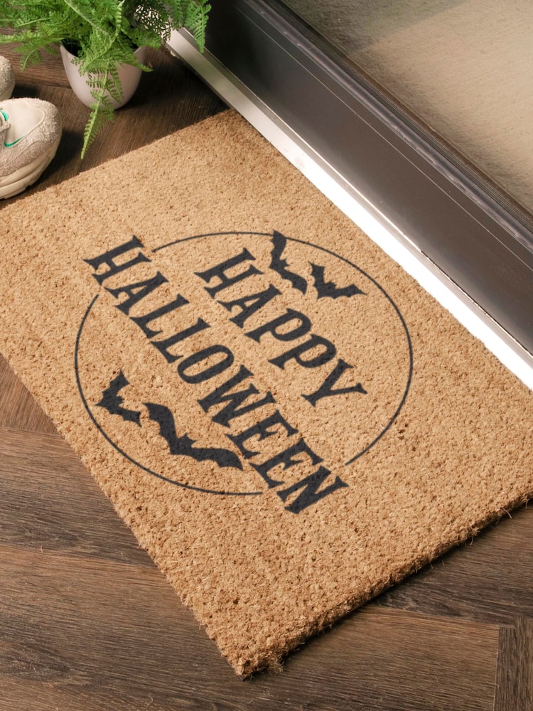 Artsy Mats Brown Happy Halloween Doormat - Image 2 of 13 Artsy Mats Brown Happy Halloween Doormat - Image 2 of 13