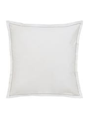 Bedeck of Belfast Neutral Albany Danza 180 Thread Count 100% Cotton Square Pillowcase Pair - Image 2 of 4