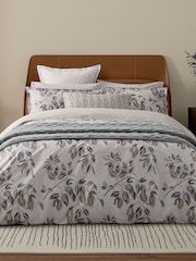 Bedeck of Belfast Neutral Albany Danza 180 Thread Count 100% Cotton Square Pillowcase Pair - Image 4 of 4