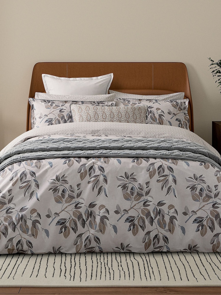 Bedeck of Belfast Neutral Albany Danza 180 Thread Count 100% Cotton Square Pillowcase Pair - Image 4 of 4 Bedeck of Belfast Neutral Albany Danza 180 Thread Count 100% Cotton Square Pillowcase Pair - Image 4 of 4