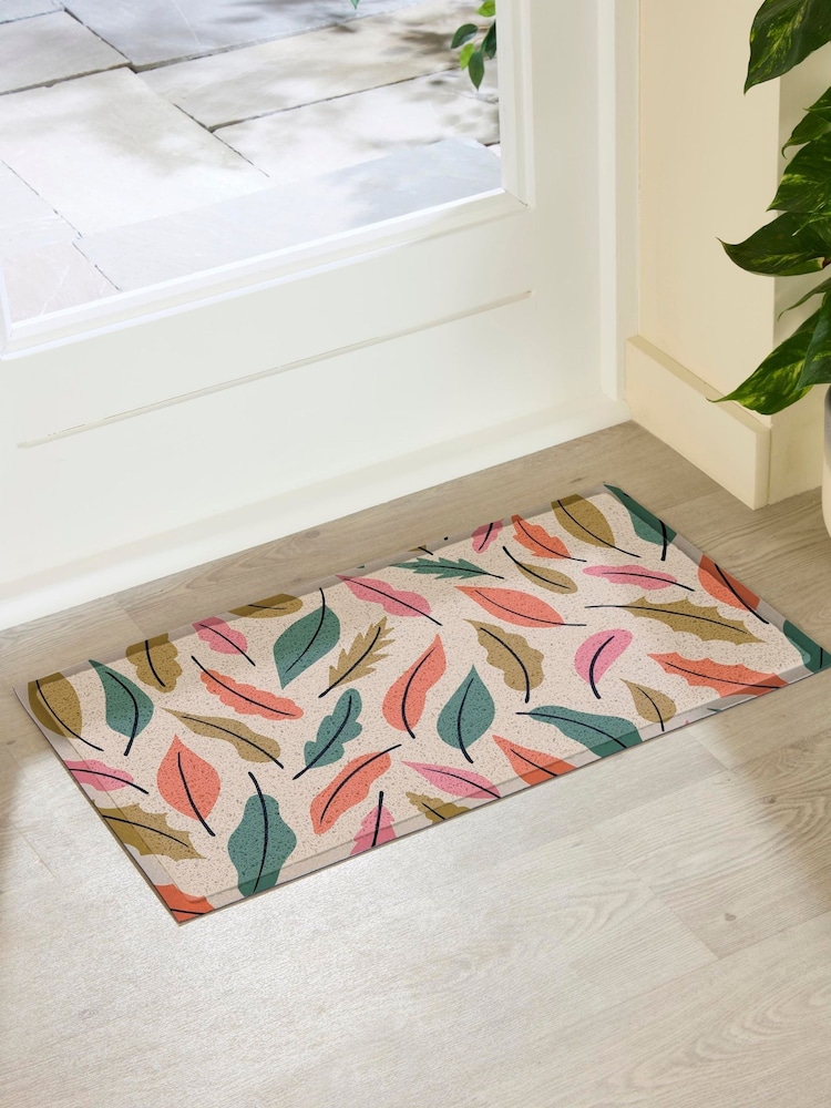 Artsy Mats Multi Hannah Maria Designs Autumn Leaves Doormat - Image 1 of 3