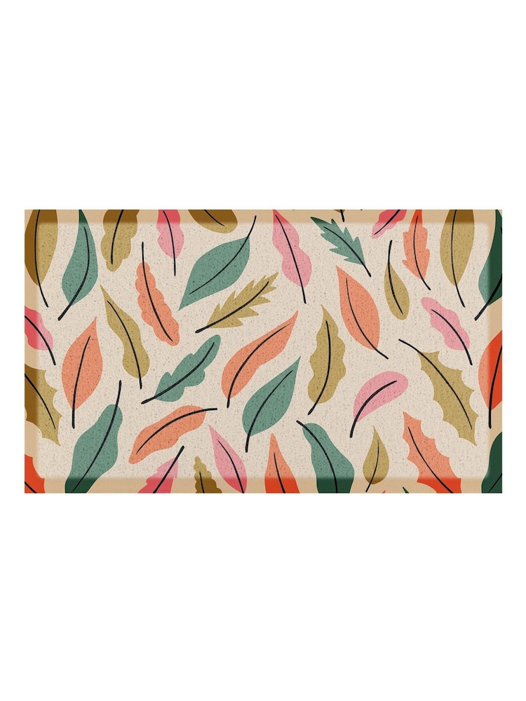 Artsy Mats Multi Hannah Maria Designs Autumn Leaves Doormat - Image 2 of 3