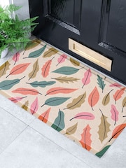 Artsy Mats Multi Hannah Maria Designs Autumn Leaves Doormat - Image 3 of 3