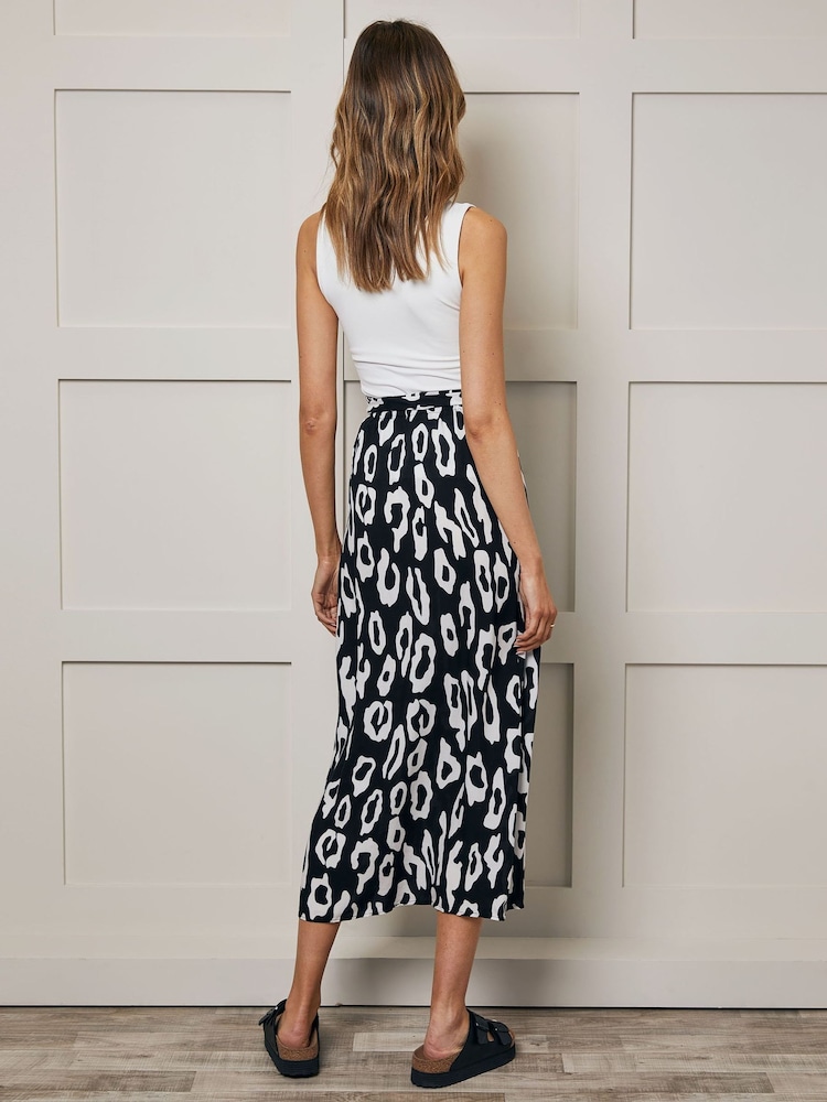 Threadbare – Midirock mit Leopardenmuster und Gürtel - Bild 2 von 4