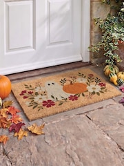 Artsy Mats Brown Ghost Floral Doormat - Image 1 of 14