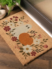 Artsy Mats Brown Ghost Floral Doormat - Image 2 of 14