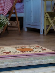 Artsy Mats Brown Ghost Floral Doormat - Image 4 of 14