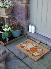 Artsy Mats Brown Ghost Floral Doormat - Image 6 of 14