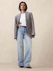 Banana Republic White Cotton Oversized T-Shirt - Image 3 of 4