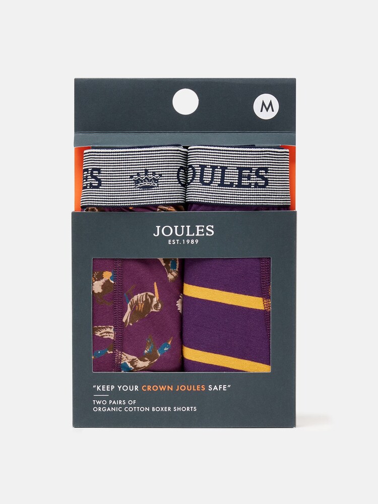 Joules Crown Joules Game For It Cotton Boxer Briefs (2 Pack) - Image 1 of 4