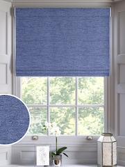 Indigo Blue Eloise Made To Measure Roman Blind - Image 1 of 6