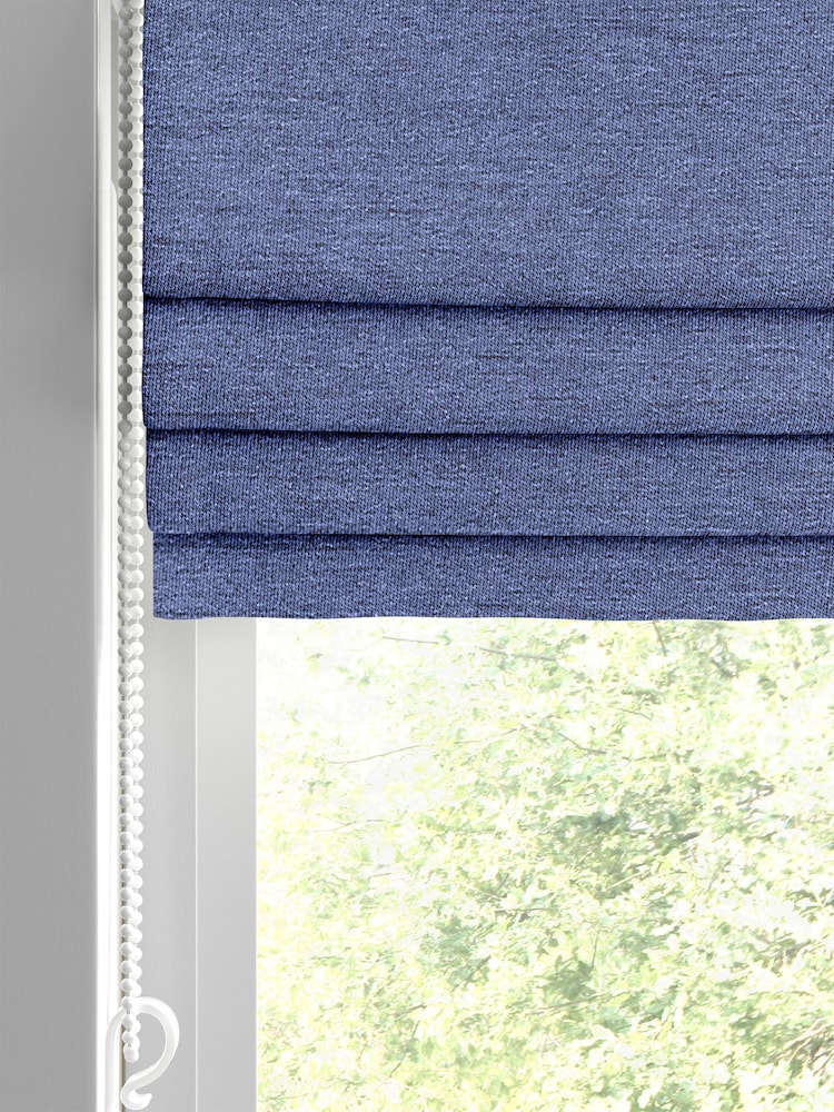 Indigo Blue Eloise Made To Measure Roman Blind - Image 2 of 6