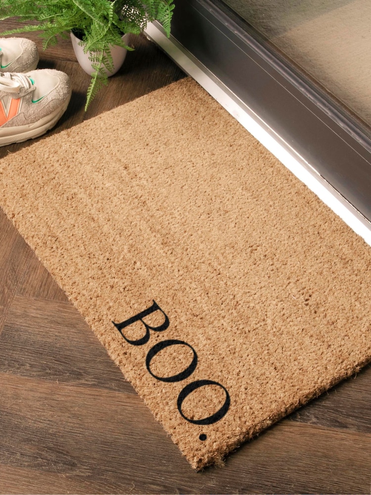 Artsy Mats Brown Boo Doormat - Image 1 of 12 Artsy Mats Brown Boo Doormat - Image 1 of 12