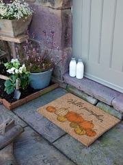 Artsy Mats Brown Hello Pumpkin Doormat - Image 6 of 14