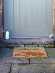 Artsy Mats Brown Hello Pumpkin Doormat - Image 8 of 14