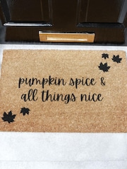 Artsy Mats Brown Pumpkin Spice and All Things Nice Doormat - Image 1 of 13