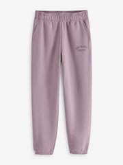 New Balance Lilac Purple Womens Graphic Fleece Joggers - Image 1 of 4