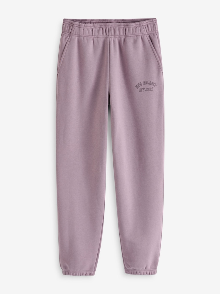 New Balance Lilac Purple Womens Graphic Fleece Joggers - Image 1 of 4 New Balance Lilac Purple Womens Graphic Fleece Joggers - Image 1 of 4