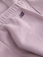 New Balance Lilac Purple Womens Graphic Fleece Joggers - Image 3 of 4