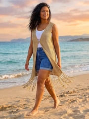 Roman Curve Virkad Tofs Cardigan - Bild 2 av 4