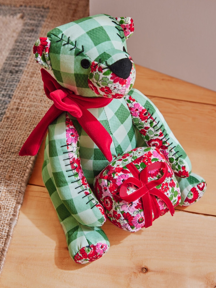 Cath Kidston Check Bear Doorstop - Image 1 of 10