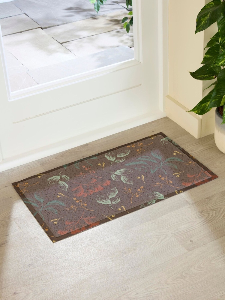 Artsy Mats Multi Sketch Autumn Leaves Doormat - Image 1 of 3 Artsy Mats Multi Sketch Autumn Leaves Doormat - Image 1 of 3