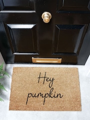 Artsy Mats Brown Hey Pumpkin Doormat - Image 1 of 12